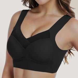 2/$20 NWT ZenChic bra seamless black medium comfort ultimate lift wire free